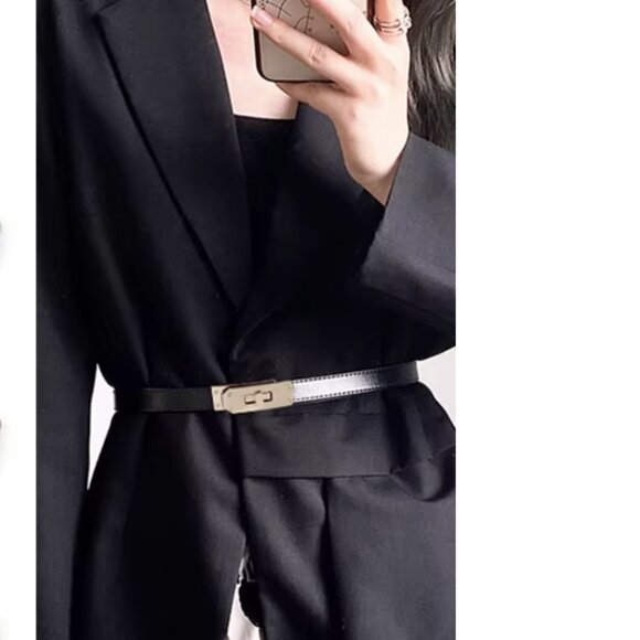 Black Turn-Lock Buckle Belt - Adjustable from 60cm to 100cm main image 5